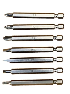PICQUIC - Sixpac Plus Replacement Bits - 7 Bits - 1/4"- 3" long - Picture 1 of 3