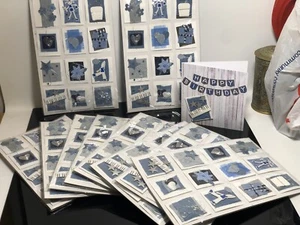 Paquete de vaqueros hechos a mano adornos para tarjetas arte y artesanía x paquete de 5 - Imagen 1 de 12