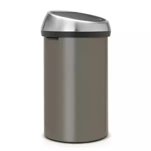 Brabantia Touch Bin, Mülleimer, Abfalleimer, Papierkorb, Deckel, Platinum, 60 L - Bild 1 von 1