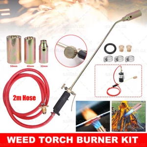 Propane Butane Gas Torch Burner Blow Kit Roofers Roofing Brazing & Hose Long Arm - Picture 1 of 12