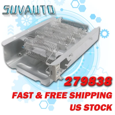 279838 Dryer Heating Element Assembly,Replacement for Whirlpool & Kenmore Dryers - Image 1 of 4