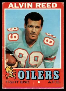 Topps Alvin Reed 1971 radiocontrol Houston Oilers #169 - Imagen 1 de 2