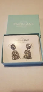 Park Lane Ohrringe klar CZ & Kristalle silberfarben Neu mit Etikett - Bild 1 von 3