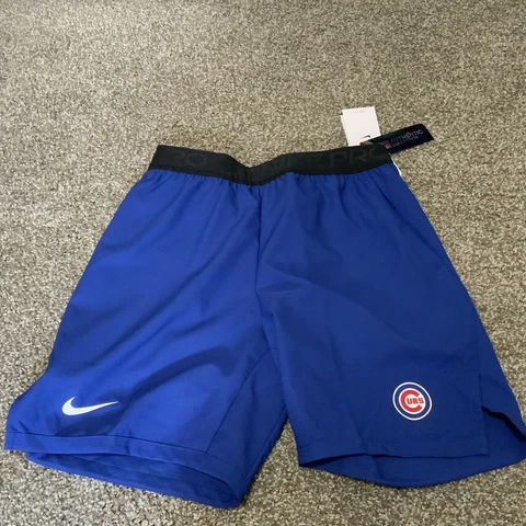 Chicago Cubs Nike Authentic Collection Pro Blue Shorts Men’s Size: Large NWT Cover