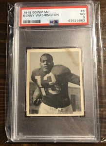 1948 Bowman #8 Kenny Washington PSA 3 - LA RAMS - Broke NFL Color Barrier Ban - Picture 1 of 2