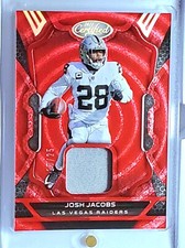 2022 Certified Football FOTL Red /25 - Josh Jacobs Raiders - Mirror Materials