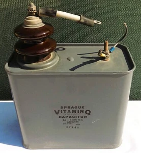 Sprague Vitamin Q Capacitor 1 mF 14000VDC - Picture 1 of 20