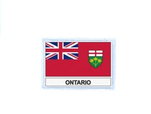 Patch Aufnäher Aufnäher bedruckt Thermo Flagge Kanada Ontario - Bild 1 von 1