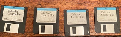 Calendar Creator Plus 3.0 4 Four Floppy Disks Spinnaker 1993 W3-cc2-4 - Image 1 of 4