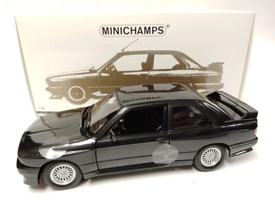 Minichamps BMW M3 E30 street Evo blue metallic 1989 1/18 180020308 - Immagine 1 di 3