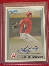 AROLDIS CHAPMAN 2010 Bowman Chrome Autographed Rookie (TX RANGERS) RC AUTO FHOF