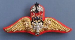 Royal Thai Army Parachute Airborne bullion wings badge, 2nd class