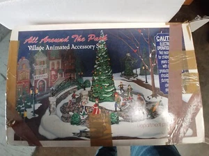 Department 56 ""All Around The Park"" Christmas Village animiertes Zubehör Box Set - Bild 1 von 7