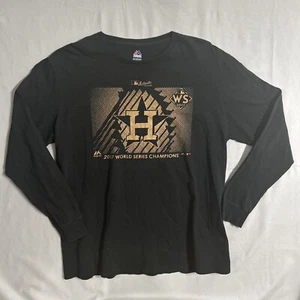 Camiseta de los Astros de Houston 2017 manga larga campeones de la Serie Mundial negra majestic - Imagen 1 de 11