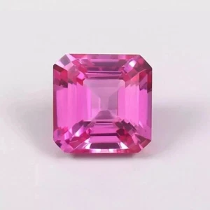 Splendida pietra preziosa naturale EGL sciolta taglio Asscher rosa zaffiro Ce... - Foto 1 di 4