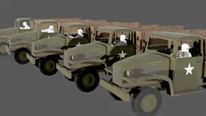 Conductores Red Ball Express de la Segunda Guerra Mundial - Juego de 5 figuras - Imagen 1 de 9
