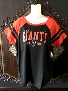 San Francisco Giants Women's Plus Size Varsity Shirt by Torrid - Picture 1 of 3