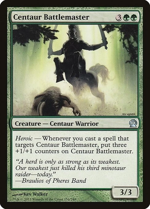 MTG UC REGULAR - THS: THEROS - NM - CENTAUR BATTLEMASTER 154/249 - Image 1 of 1
