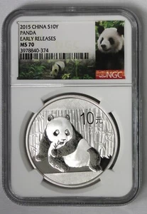 2015 China Panda $10Y NGC MS70 - Early Releases - Picture 1 of 2