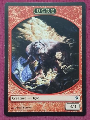 Magic The Gathering WORLDWAKE OGRE TOKEN card MTG - Image 1 of 2