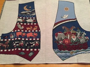 Niño Adorable Tapiz Tejido Chaleco Panel Navidad Tela Arca de Noé Animales I11 - Imagen 1 de 4