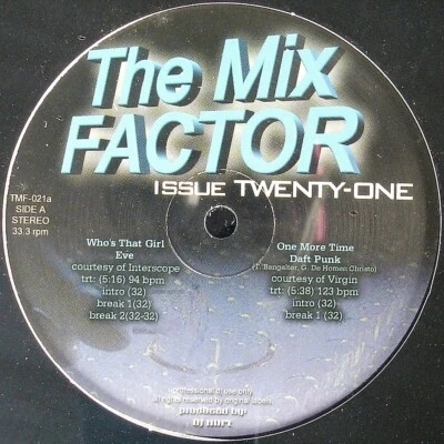 NELLY / DAFT PUNK "THE MIX FACTOR ISSUE 21" VINYL 2X 12" COMPILATION *SEALED* - Image 1 of 2