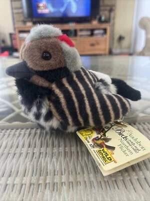 Audobon Northern Flicker Real Bird Call Plush Stuffed With Original Tag Vintage - Image 1 of 4
