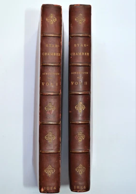 Antique Books THE STAR CHAMBER, 1st Edition, William Harrison Ainsworth,  2 Vol. - Image 1 of 4