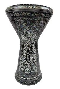 Sombaty Darbuka with Remo spare head, Real mother of pearl by Bavly Music. - Picture 1 of 10