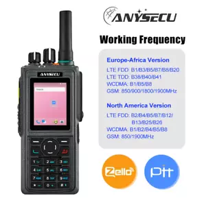 Teléfono inteligente móvil ANYSECU 4G radio red Zello HD760 Android 7.1 real-ptt - Imagen 1 de 18