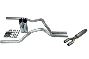Ford F-150 Truck 98-03 2.5" Dual Truck Exhaust Kits with Glasspack Slash Tip - Picture 1 of 4