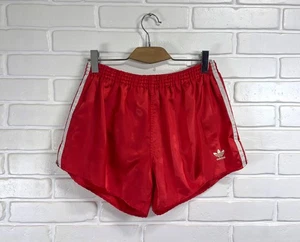 ADIDAS VINTAGE SHORTS 80er 90er FUSSBALL SOCCER RUNNING Gr. M HERREN ROTE STREIFEN - Bild 1 von 5