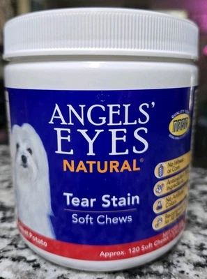 ANGELS' EYES Natural Sweet Potato Tear Stain Remover Soft Chews 120 Ct Dog - Image 1 of 4