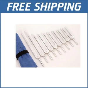 Solfeggio Tuning Forks Set – 9 Chakra Frequencies for Healing & Sound Therapy - Picture 1 of 8