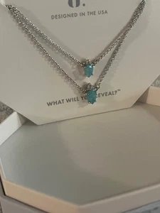 Collar Bomb Party OG RBP6696 “Drops Of Gorgeous” Topacio Azul Hielo Rodio Platino - Imagen 1 de 4