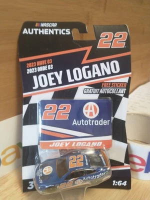 Lionel NASCAR Authentics 1/64 diecast #22 Autotrader Joey Logano 2023 onda 3 nuevo en paquete Foto 1 de 4