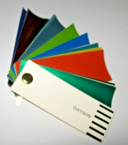 1973 1974 Datsun 240Z 210 610 710 1200 auto RM paint chips selection set - Picture 1 of 3