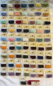 Vintage Mill Hill Glass Seed Beads Lot of 65 Assorted Colors, New and Sealed - Picture 1 of 4