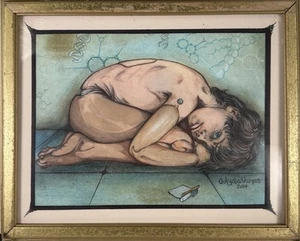 Colored Pencil Drawing Child 14x11” Original Art Drawing By G. Ayala Vargas 2014 - Picture 1 of 3