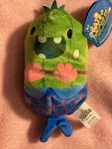 NWT Cats Vs Pickles Bean 4" FISH STICKS #184 HTF 2021 Series 1 Pickle Plush Toy - Picture 1 of 4