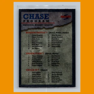 Checklist #330 1995-96 Score Black Ice Chase Program Hockey Card NHL - Picture 1 of 3