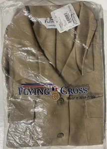 Flying Cross F1 172S8103 Khaki Tan Female Shirt -SS Size 42 - Picture 1 of 4