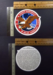 NASA X-ray Spectrometer Sticker STS-54 Endeavour Space Shuttle Crew Vtg Orig - Picture 1 of 3