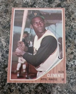 Jahrgang 1962 Topps Karte #10 ROBERTO CLEMENTE Set Break KEINE Falten MLB Piraten - Bild 1 von 2