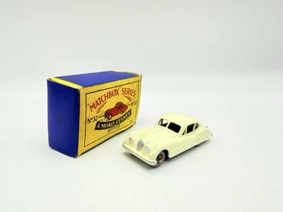 Matchbox Lesney 32a Jaguar XK140 weiß MW Near Mint Boxed - Bild 1 von 4