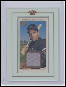 2002 Topps 206 #TR-MP Mike Piazza Framed Relics (Series 2) - Foto 1 di 2