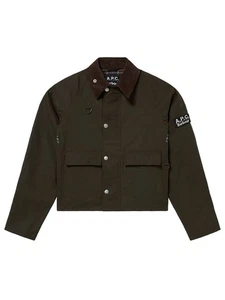 Barbour A.P.C Spey Collaboration Jacket Navy Polyester Size M - Picture 1 of 6