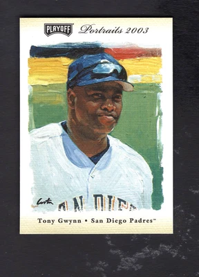 2003 Playoff Portraits Beige #34 Tony Gwynn215/250 - Image 1 of 2