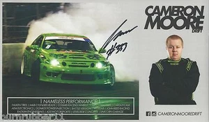CAMERON MOORE 2016 FIRMADO ""RENDIMIENTO SIN NOMBRE"" FÓRMULA FOLLETO DE DERIVA/POSTAL - Imagen 1 de 1