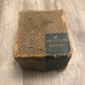 Vintage Westclox Shelby 110 Ivory Finish 1940 BOX ONLY - Picture 1 of 8